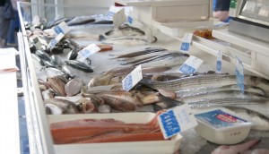 fish stand, marché