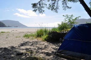 Camping at San Josef's Bay, Vancouver Island. Photo © Madeleine Holland, creative commons flickr