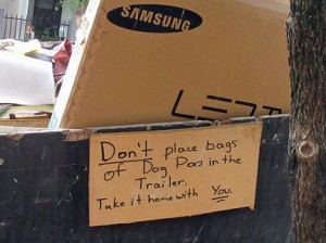 Dog doo wars. Photo © Newtown Grafitti, via Creative Commons and flickr