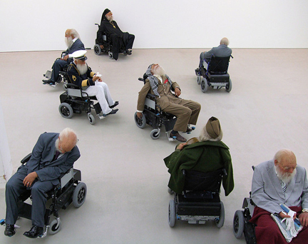 Old Person's Home, Saatchi Gallery, London. Photo © Jim Limwood, Creative Commons via flickr