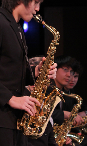 Playing saxophone. Photo © woodleywonderworks, via flickr and Creative Commons